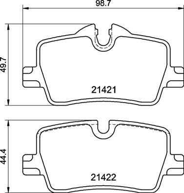 Brembo P 06 113 Brake Pad Rear BMW G20 G21 G22 G23 18- — Brake Pads