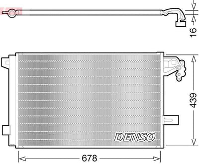 Denso DCN32063 VW Transporter T6/Multivan V 03-15 2.0 TDI A/C Condenser — Condensers & Evaporators