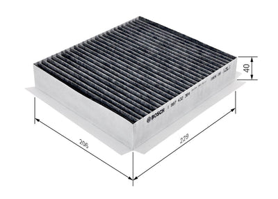 Bosch 1987432364 Cabin Air Filter Active with Carbon Mercedes W163 ML 98-05 — Air & Cabin Filters
