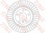 TRW DF6299 Brake Disc - Ventilated Design for BMW E60 E61 Xdrive — Brake Rotors & Drums