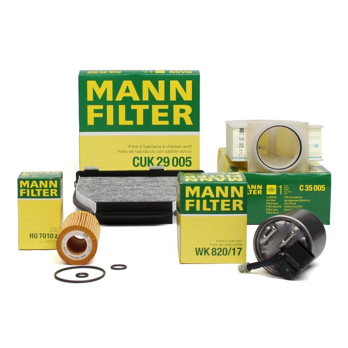 Mann Mercedes W212 Body E250 CDI 4-Matic Scheduled Service Filter Set — Maintenance & Service Kits