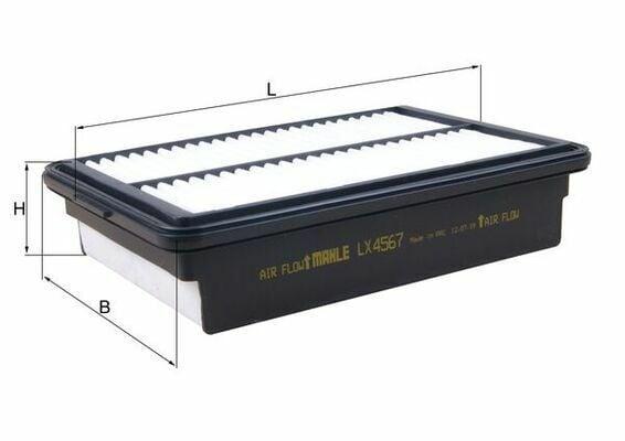 MAHLE Air Filter - LX4567 for Elantra 1.6 CRDi — Air & Cabin Filters