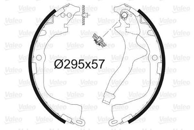 Valeo 564148 Rear Brake Drum Brake Pad Amarok 2.0 TSI / TDI 10 - VW Amarok — Brake Pads