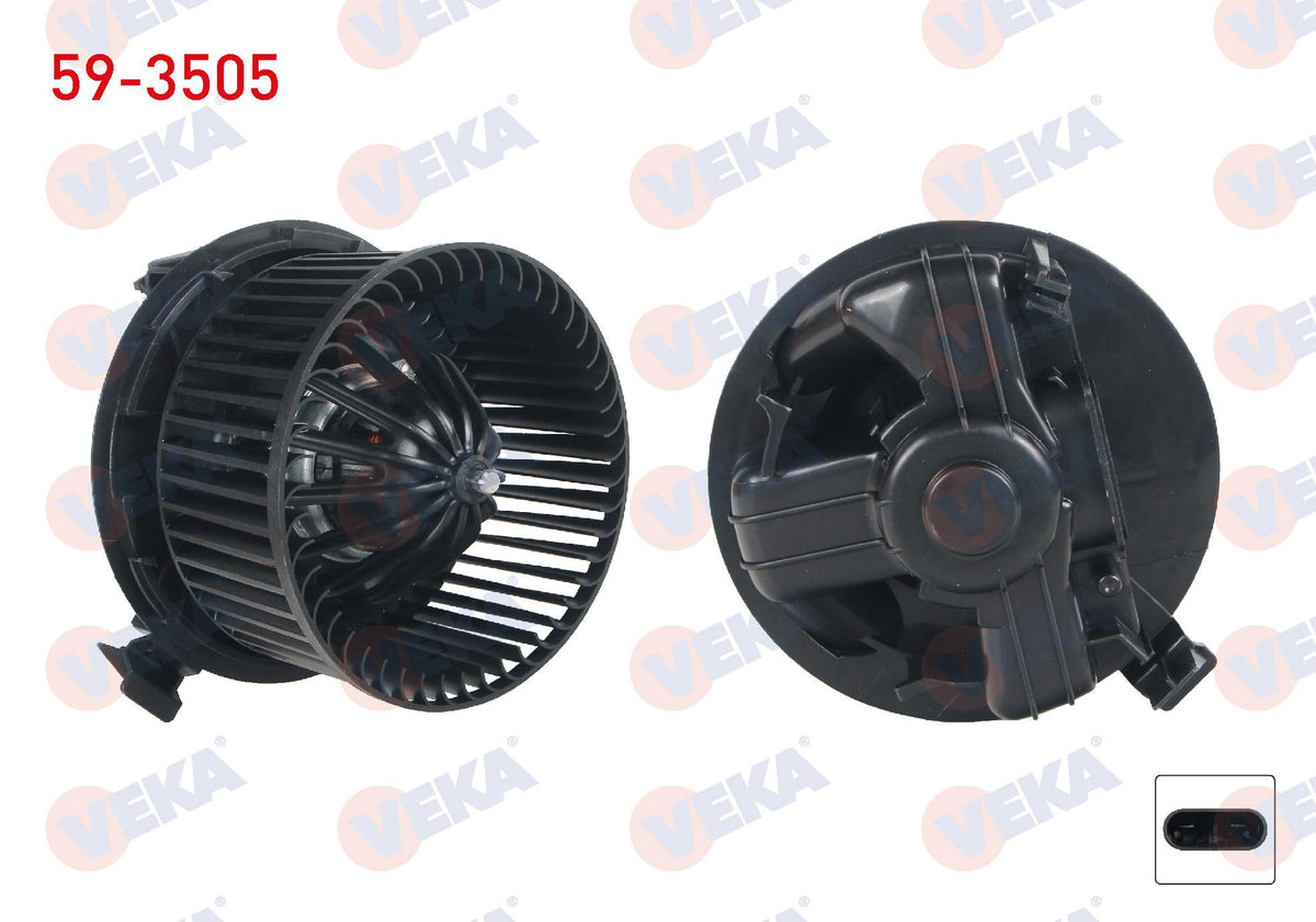 Veka 59-3505 Heater Motor Renault Clio III 2005-2012 — Heater & Blower