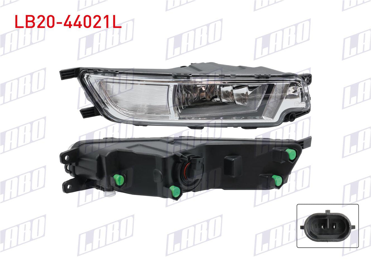 LABO LB20-44021L Fog Lamp Left with Bulb Single Huzmelı Volkswagen Passat B8 2015
