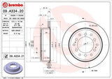 BREMBO UV Coated Rear Brake Disc - Compatible with Toyota Land Cruiser (2.7-4.0 D-4D) — Brake Rotors & Drums