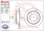 brembo rear brake disc for toyota land cruiser left side, brembo rear brake disc for toyota land cruiser right side BREMBO UV Coated Rear Brake Disc - Compatible with Toyota Land Cruiser (2.7-4.0 D-4D) | Set of 2 BREMBO Fren Diski Arka UV Coated for Toyota Land Cruiser brembo, rear-brake-disc, toyota, land-cruiser, brake-parts, car-accessories, performance-parts, high-quality, automotive, ai-generated