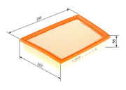 bosch air filter f026400360, technical specifications of bosch air filter, dimensions of bosch air filter BOSCH Air Filter F026400360 - Premium Replacement for 14-2 Series Vehicles | Compatible with F45-F46 and X1 (F48) BOSCH Air Filter F026400360 - Premium Replacement Part bosch, air-filter, f026400360, car-maintenance, car-parts, engine-performance, car-owners, car-mechanics, replacement-part, ai-generated