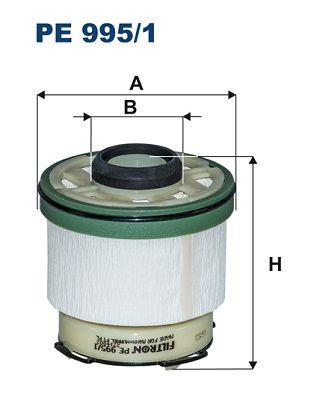 Filtron PE995-1 Fuel Filter Ford Ranger 2.2/3.2 TDCi 4x4 11-, Hilux Vigo 3.0, Mazda BT50, L200 2.4