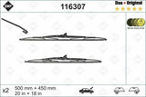 SWF 116307 Glass Wiper Set - 20 Inch and 18 Inch — Wipers