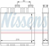 Nissens Heater Radiator For Opel Astra G — Radiators & Fans