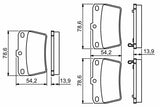 BOSCH Rear Brake Pad Set for Toyota RAV4 & Tiggo - Low-Metallic Material — Brake Pads