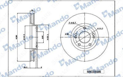 MANDO MBC030186 — Brake Rotors & Drums
