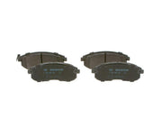 bosch brake pad set front view, bosch brake pad set side view, bosch brake pad technical specifications BOSCH Brake Pad Set 0986494337 - Low-Metallic Material for Sedans and Compact Cars BOSCH Brake Pad Set - Low-Metallic, 17mm Thickness bosch, brake-pads, car-accessories, auto-repair, car-maintenance, low-metallic, 17mm-thick, car-owners, auto-enthusiasts, ai-generated