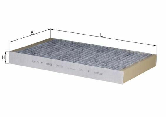 MAHLE LAK93 Active Carbon Cabin Air Filter - Fits 2005-2009 Audi A4 A6 — Air & Cabin Filters