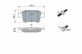 BOSCH 0986494199 Rear Brake Pads for C4 Grand Picasso