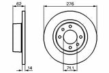 BOSCH Rear Brake Disc Set — Brake Rotors & Drums