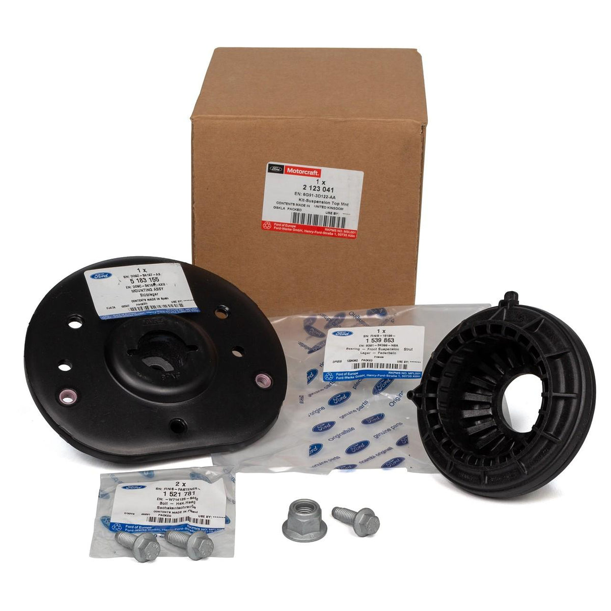 Ford Otosan Front Shock Absorber Mount & Bearing Set for Mondeo 07 — Bushings & Mounts