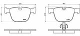 BREMBO P06053 Rear Brake Pad — Brake Pads