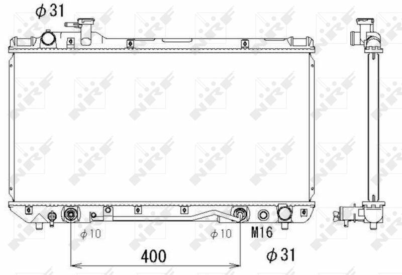 NRF Toyota Rav-4 Radiator 94-97 2.0L - Durable Aluminum for Car Owners and Toyota Rav-4 Users — Radiators & Fans
