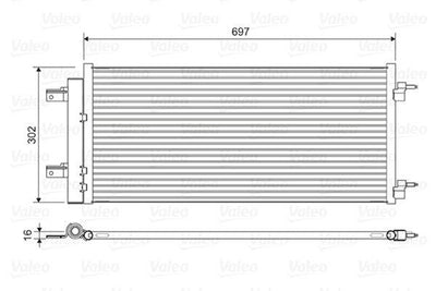 Valeo 822626 A/C Condenser Opel Astra K B14xfl /1.6 CDTi — Condensers & Evaporators