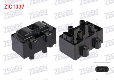 Zegen ZIC1037 Ignition Coil Renault Clio II 1.4i 1998-2005 / Clio II 1.2i 1998-2005 / Clio III 1.2i 16V 2005 — Coils & Plugs