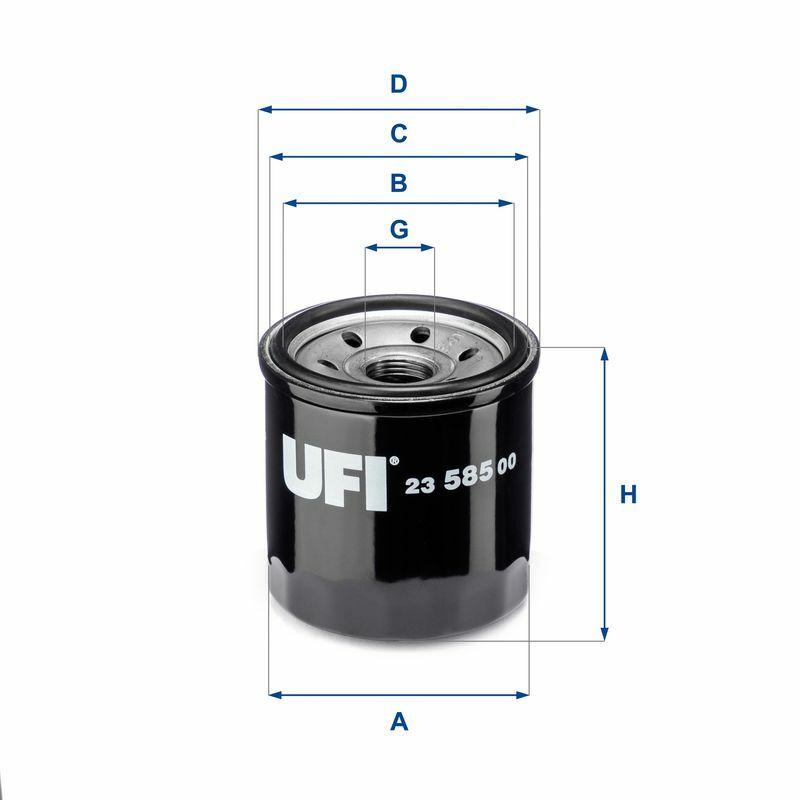 UFI FILTRE Oil Filter - Compatible with Chevrolet Spark Aveo 1.2 1.0 — Oil Filters