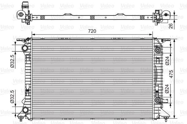 Valeo 735472 Radiator Audi A4 A5 Q5 1.8Tfsi-2.0Tfsi-TDI 08 > — Radiators & Fans