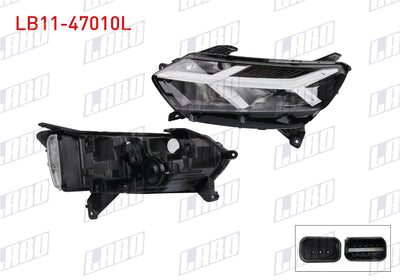 LABO LB11-47010L Headlight Left Inner White LED with Motor Dacia Logan III / Sandero III / Jogger