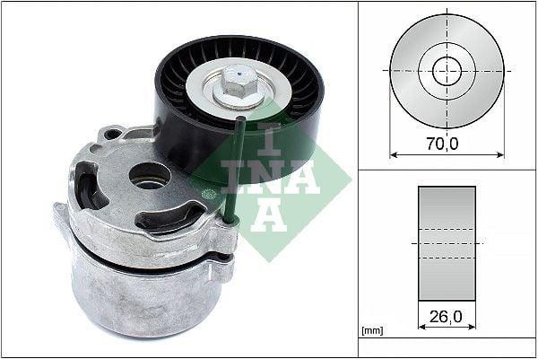 INA V-Belt Tensioner Pulley - Fits Subaru Impreza 2012, Forester 2010 and 2 more models — Pulleys & Tensioners