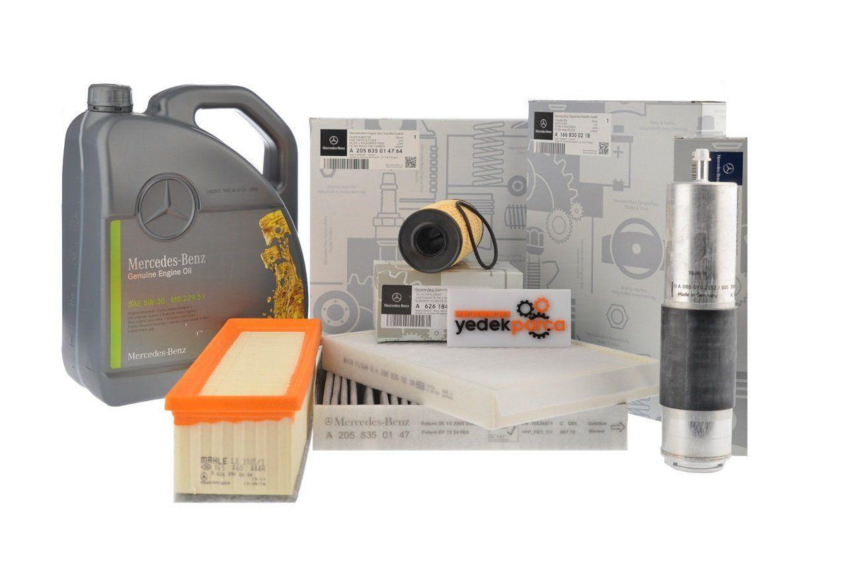 Mercedes Benz C200d Original Maintenance Filter Set for W205 Models — Mercedes-Benz, Maintenance & Service Kits