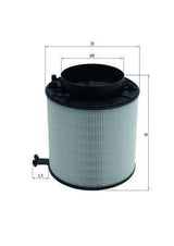 MAHLE LX2091D Air Filter - Compatible with Audi A4 B8 Avant, A5, Q5 — Air & Cabin Filters