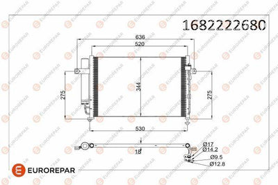 Eurorepar 1682222680 A/C Radyatörüradyator Getz Gasoline 2002-2005