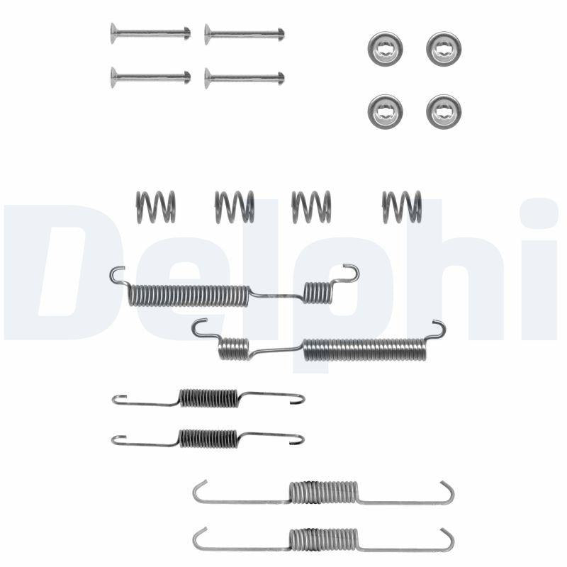 Delphi Brake Shoe Assembly Kit - Hyundai Accent 95-00 & Excel 90-94 — Brake Cables & Hardware