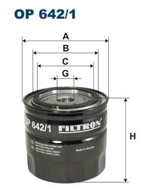 FILTRON OP642-1 Oil Filter - Compatible with Renault Clio I, Laguna I, Traffic — Oil Filters