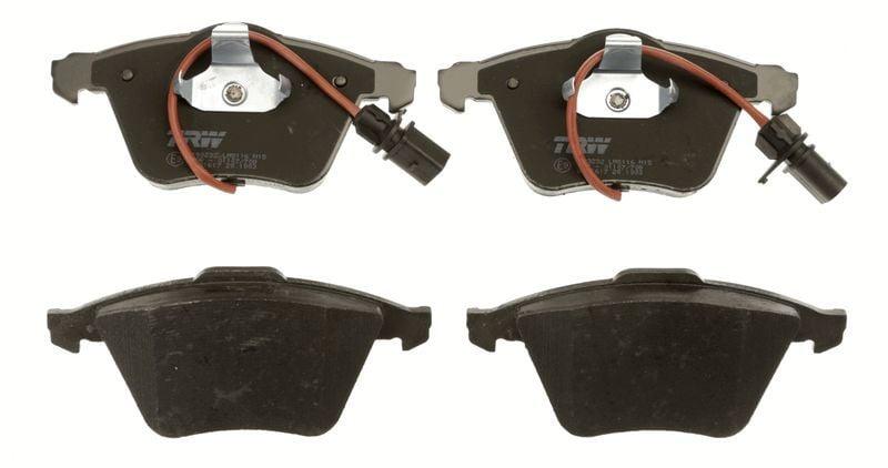 trw gdb1617 brake pads front view, trw gdb1617 brake pads side view, trw gdb1617 brake pads dimensions TRW GDB1617 Brake Pads - Premium Quality Front Brake Pads for Audi A6 2005-2011 & A4 2001-2008 | 210mm TRW GDB1617 Brake Pads for Audi A6 & A4 trw, brake-pads, audi-a6, audi-a4, car-parts, automotive, mechanics, front-brake-pads, ai-generated, automotive-parts