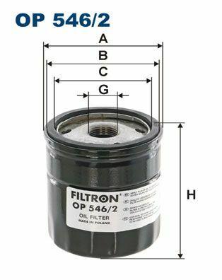 FILTRON OP546-2 Oil Filter - Ford Focus, Mondeo, C-Max — Oil Filters