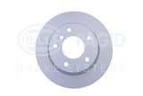 HELLA Pagid Rear Brake Discs for BMW E81-E87 116I 118D 118I - 2 Piece Set — Brake Rotors & Drums