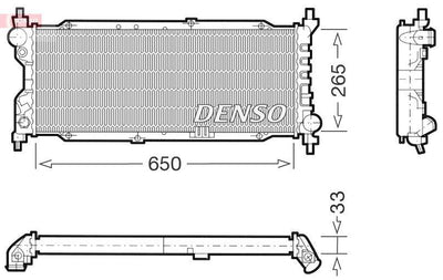 Denso DRM20036 Radiator Opel Corsa B /Combo B 1.5-1.7 D — Radiators & Fans