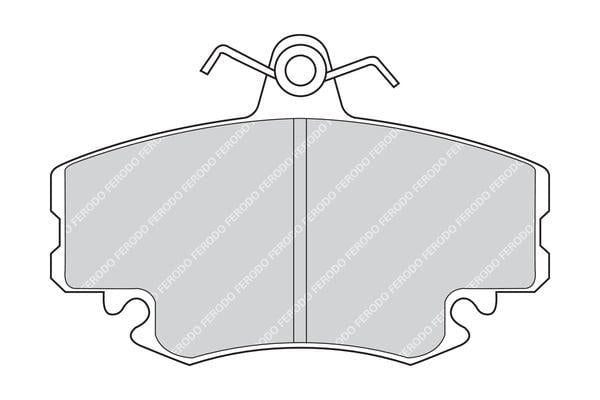 FERODO FDB1781 Front Brake Pad Set - Clio, Mng, Logan — Brake Pads