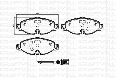 Kraftvoll 07010062 Front Brake Pad A3 Golf VII Leon Octavia 1.2 1.4 1,8Tfsi 1.6 2.0 TDI 12 — Brake Pads