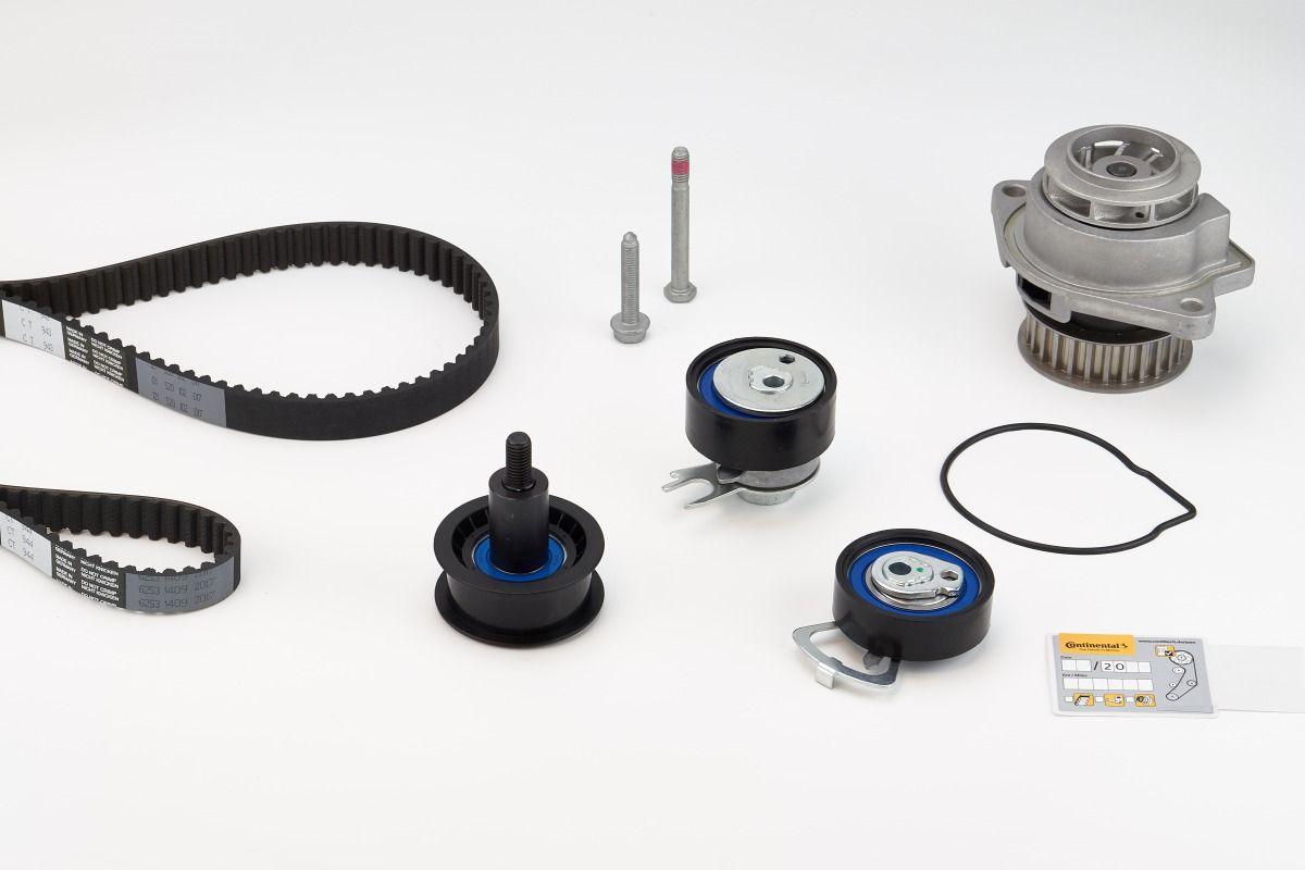 CONTINENTAL CTAM CT957WP3 Timing Belt Kit + Water Pump VW Golf 03-06 Polo 00-14 Seat Ibiza 99-15 Le — Water Pump & Thermostat
