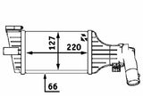MAHLE Turbo Radiator Intercooler CI55000P - Compatible with Astra G 1.7D-2.0D — Turbo & Supercharger