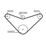 GATES Timing Belt Set - Timing Tk 90-99 Accord 2.0I 16V — Belts