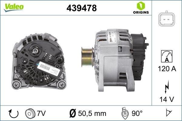 Valeo Alternator 439478 - Generator for Megane II & Laguna II — Starting & Charging