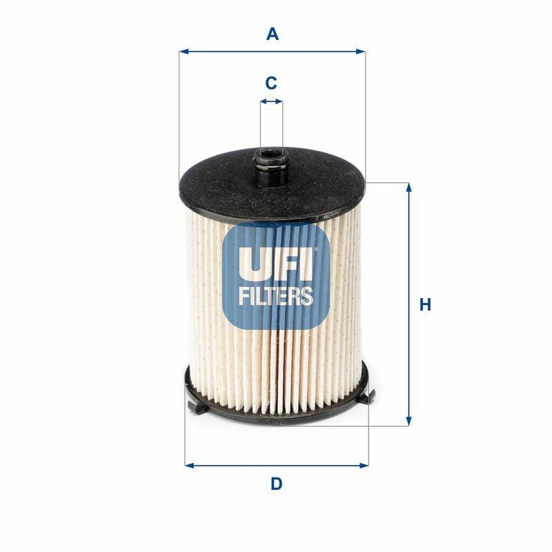 UFI Fuel Filter - Toyota Yaris 1.4 D4-D — Fuel Delivery