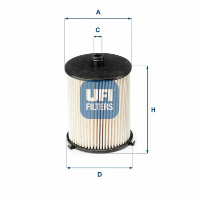 UFI Fuel Filter - Toyota Yaris 1.4 D4-D — Fuel Delivery