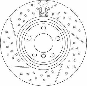 TRW DF6606S Disc Brake - High Carbon Two-Piece Design for F20-F34 Series — Brake Rotors & Drums