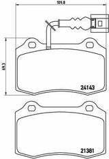 Brembo P85104 Brake Pads - Front Cable for Seat Leon (2002-2006)