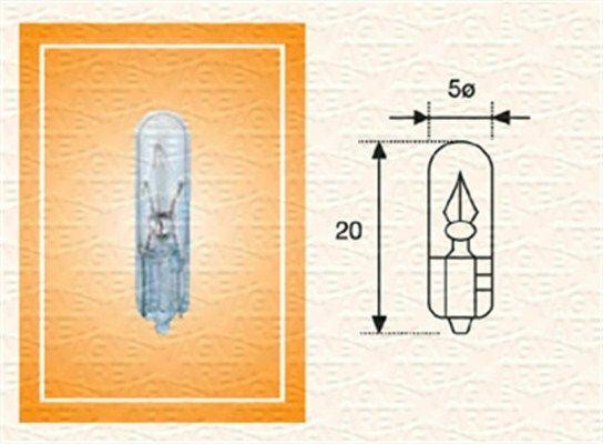 MAGNETI MARELLI T5 12V Indicator Bulb - 1.2W for Vehicles — Interior Trim & Controls